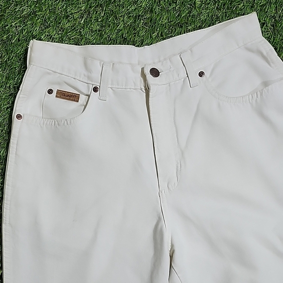 Wrangler Classic White Denim Vintage 90s Made In Canada - Picture 6 of 8
